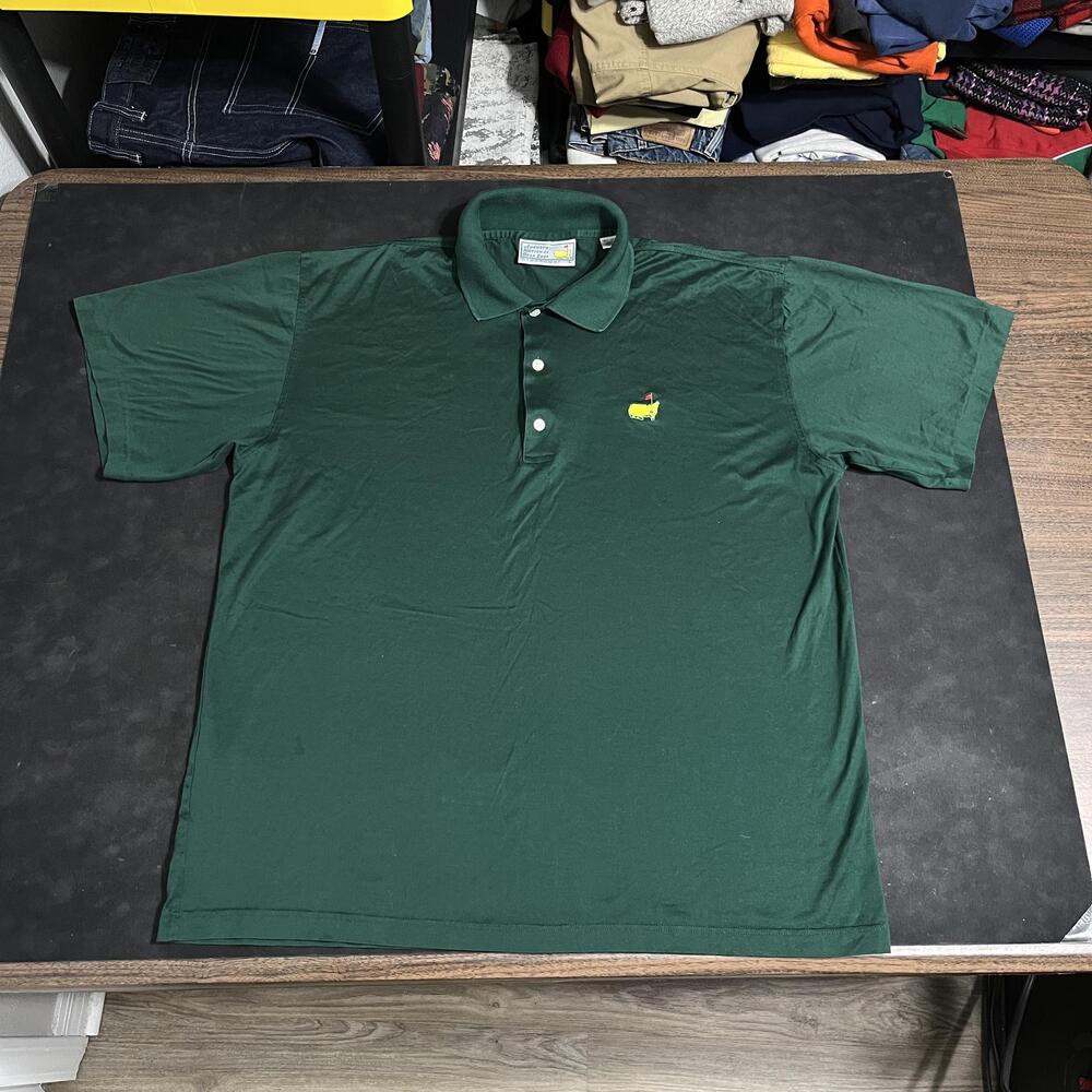 Vintage Masters Polo Shirt Augusta National Mens Large Green Golf Hong Kong